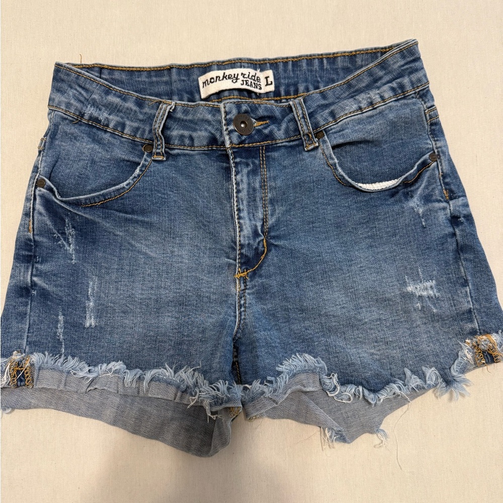 Women's Blue Denim Shorts